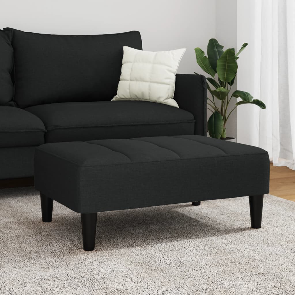 Taburet, negru, 77x55x31 cm, catifea GartenMobel Dekor