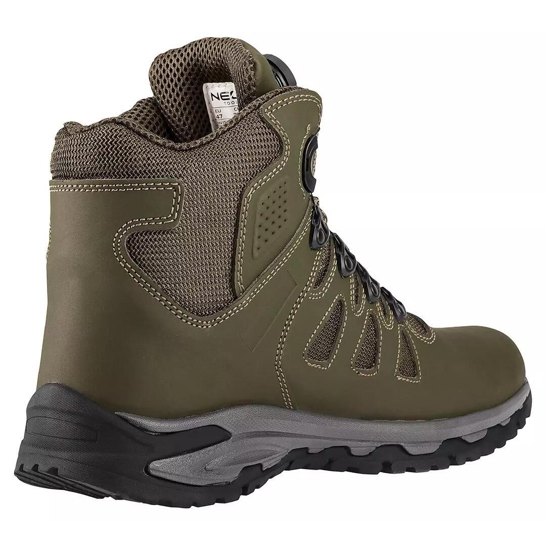 Bocanci de lucru, O2, SR, FO, sireturi cu buton de blocare, piele nabuc, marimea 44, NEO GartenVIP DiyLine