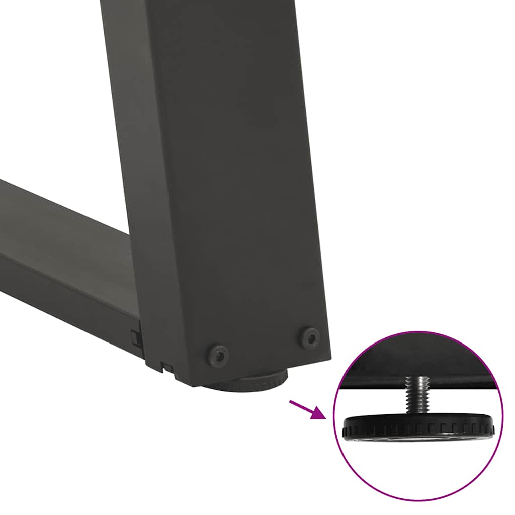 Picioare de masă consolă în formă de U, 2 buc., antracit, 38x(72-73) cm, oțel GartenMobel Dekor