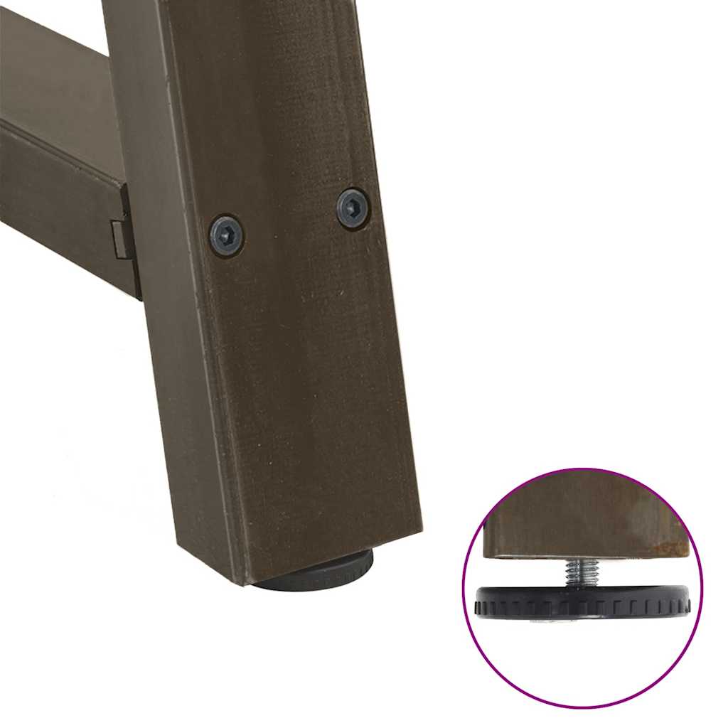 Picioare pentru măsuță de cafea în formă de A, 2 buc., 60x(30-31) cm, oțel GartenMobel Dekor