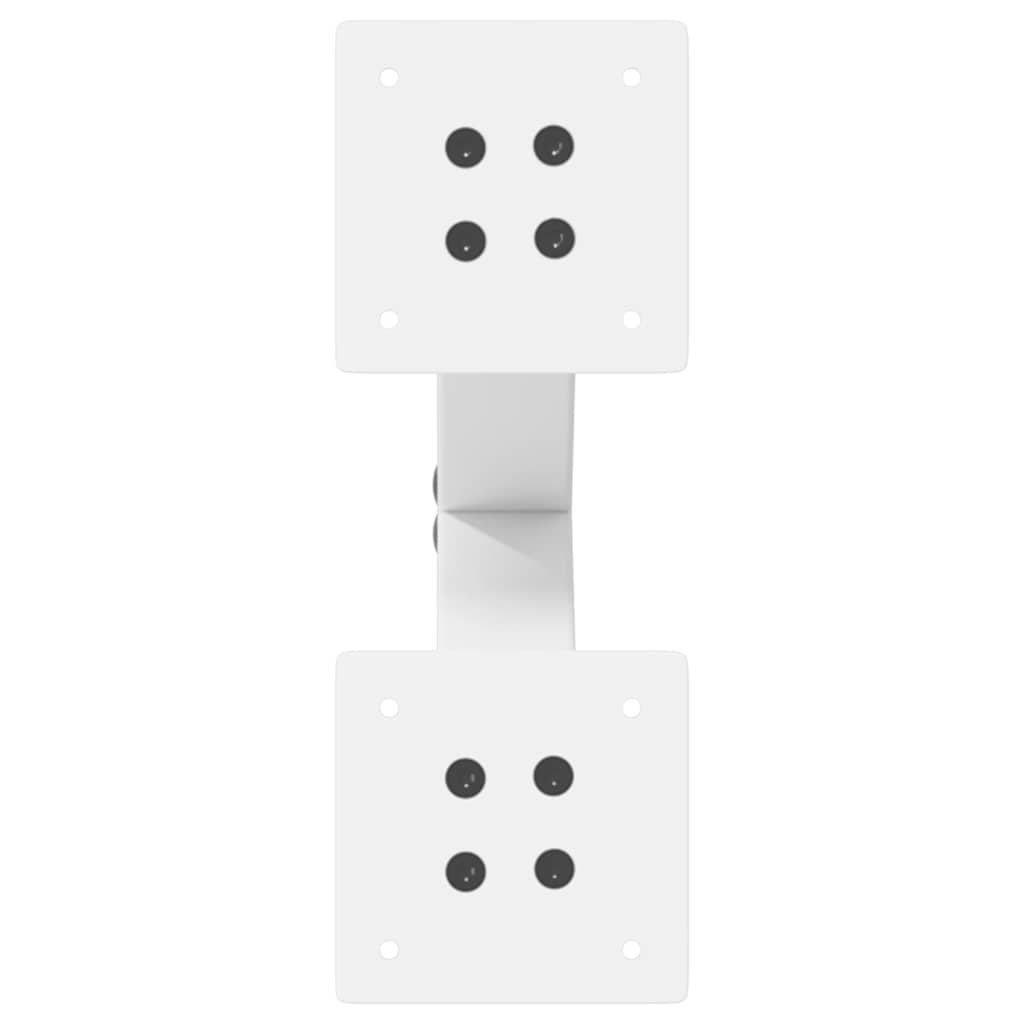 Picioare pentru măsuță de cafea în formă de X, 2 buc., alb, 28x(42-43) cm, oțel GartenMobel Dekor