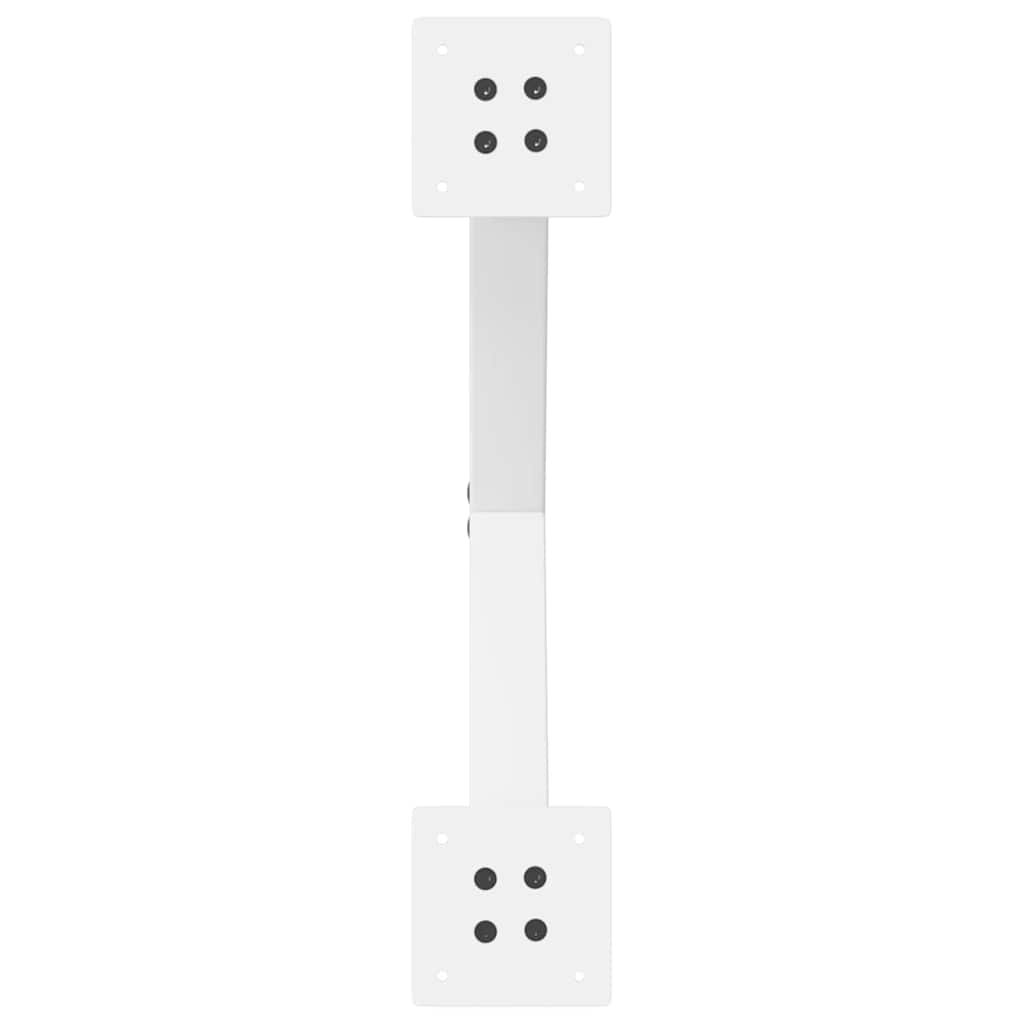 Picioare pentru măsuță de cafea în formă de X, 2 buc., alb, 50x(42-43) cm, oțel GartenMobel Dekor