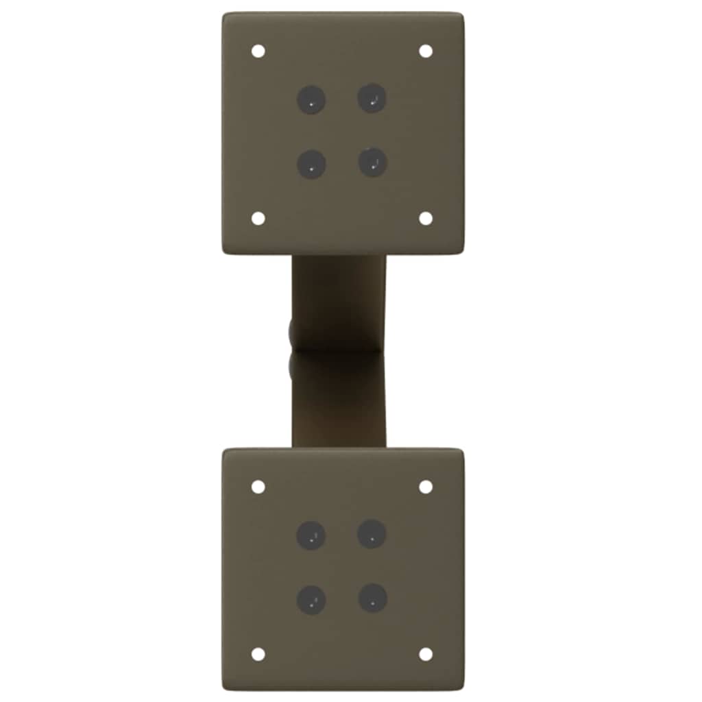 Picioare pentru masă de cafea în formă de X, 2 buc., oțel natural, 28x(42-43) cm GartenMobel Dekor