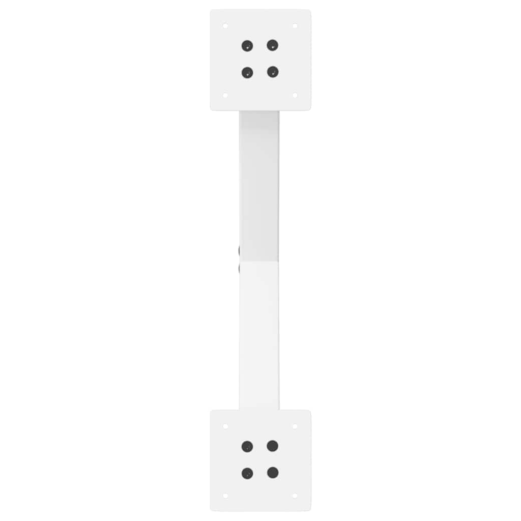 Picioare de masă în formă de X, 2 buc., alb, 57x(72-73) cm, oțel GartenMobel Dekor