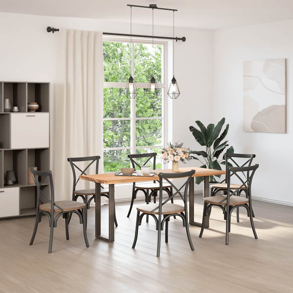 Picioare de masă consolă în formă de U, 2 buc., oțel natural, 28x(72-73) cm GartenMobel Dekor