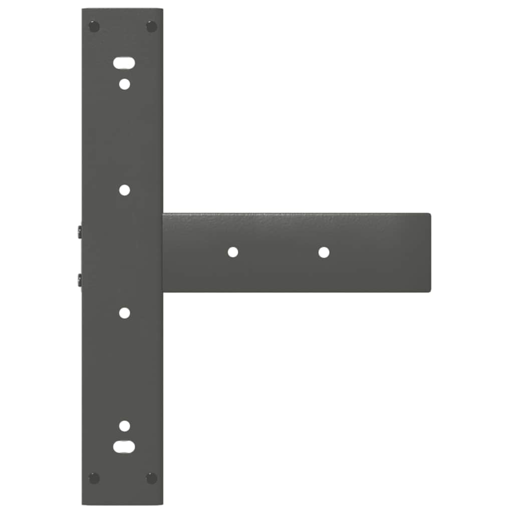 Picioare de masă de bar în formă de T, 2 buc., antracit, 50x35x(90-91) cm, oțel GartenMobel Dekor