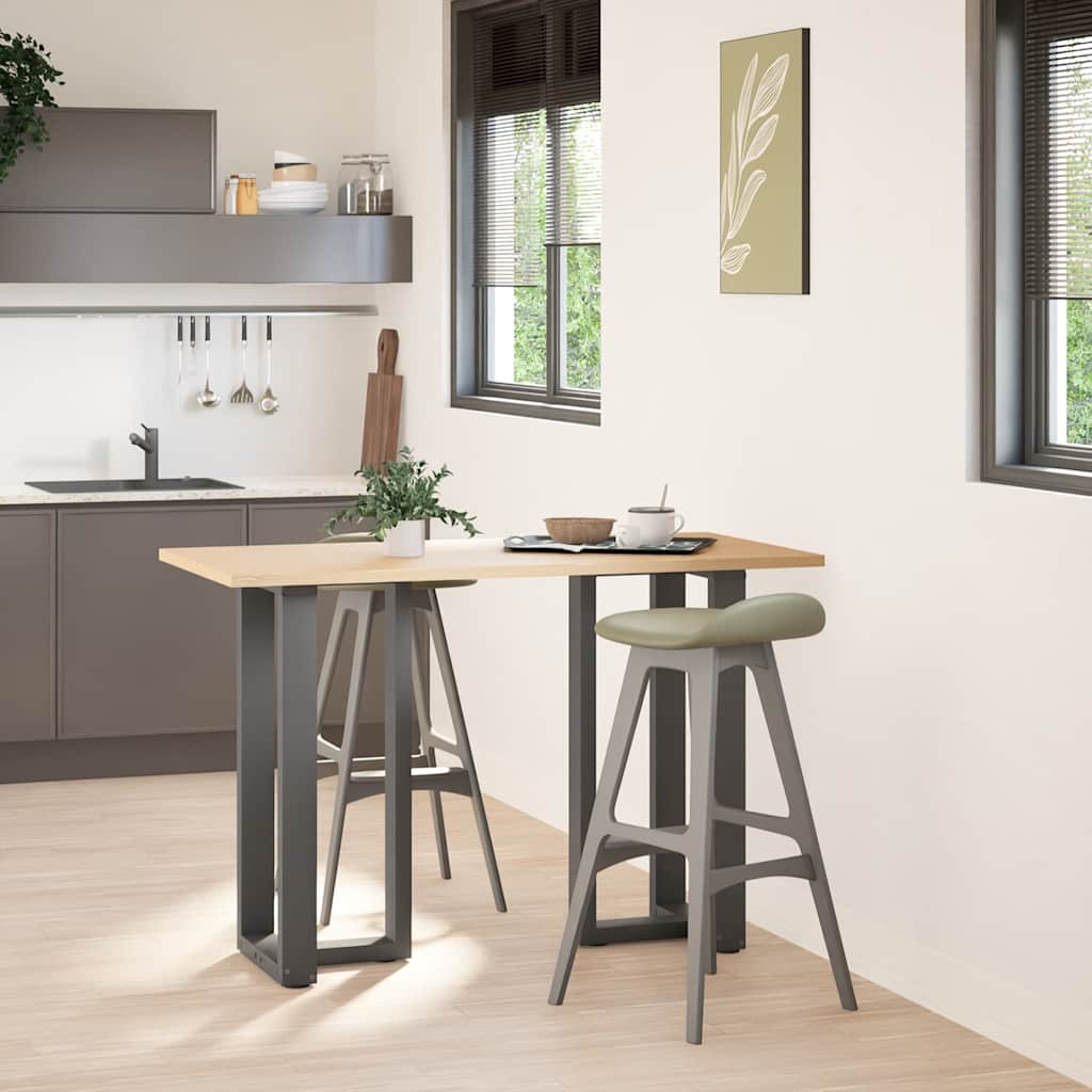 Picioare de masă de bar în formă de T, 2 buc., antracit, 50x35x(90-91) cm, oțel GartenMobel Dekor