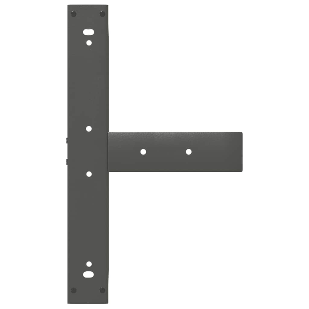 Picioare de masă de bar în formă de T, 2 buc., antracit, 60x35x(110-111) cm, oțel GartenMobel Dekor