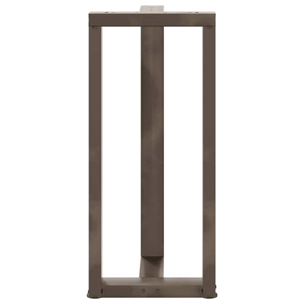 Picioare de masă de bar în formă de T, 2 buc., negru, 40x35x(90-91) cm, oțel GartenMobel Dekor