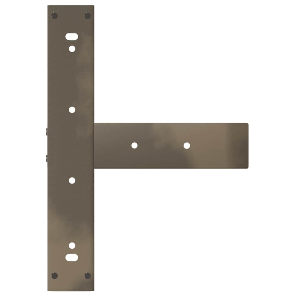 Picioare de masă de bar în formă de T, 2 buc., negru, 40x35x(90-91) cm, oțel GartenMobel Dekor