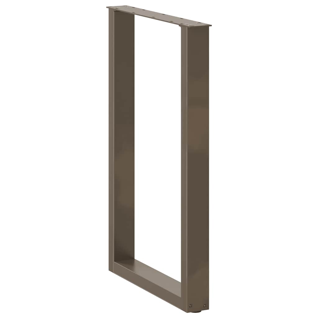 Picioare de masă de bar în formă de U, 2 buc., oțel natural, 60 x (90-91) cm GartenMobel Dekor