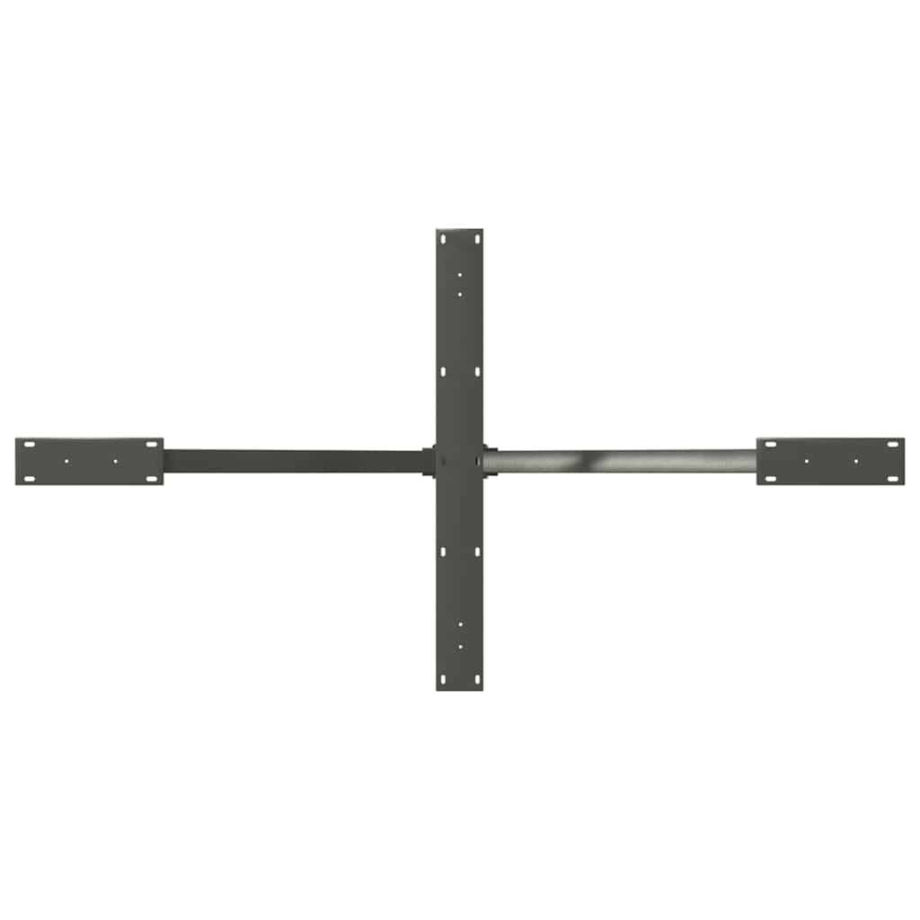 Picior masă de sufragerie, formă de păianjen, antracit, 150x78x(72-73) cm, oțel GartenMobel Dekor