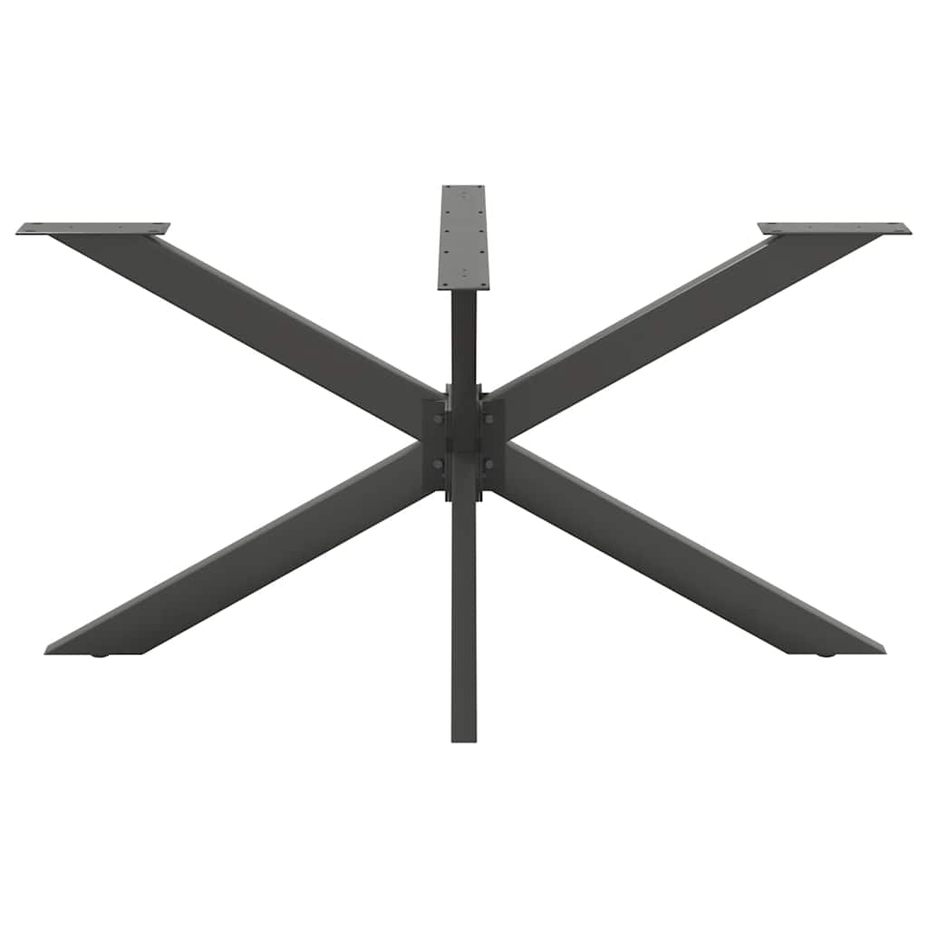 Picior masă de sufragerie, formă de păianjen, antracit, 150x78x(72-73) cm, oțel GartenMobel Dekor