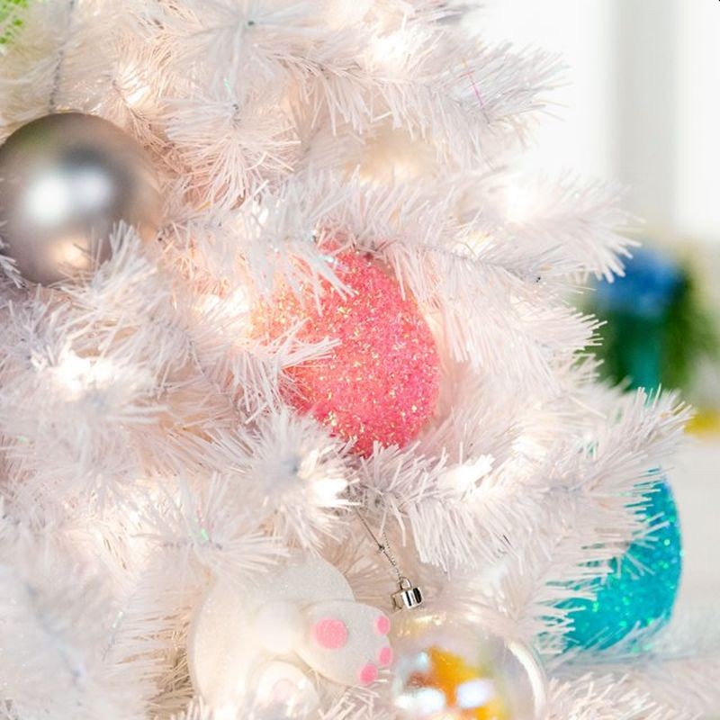 Brad artificial, pin alb, inaltime 200 cm, aspect premium, suport MultiMark GlobalProd