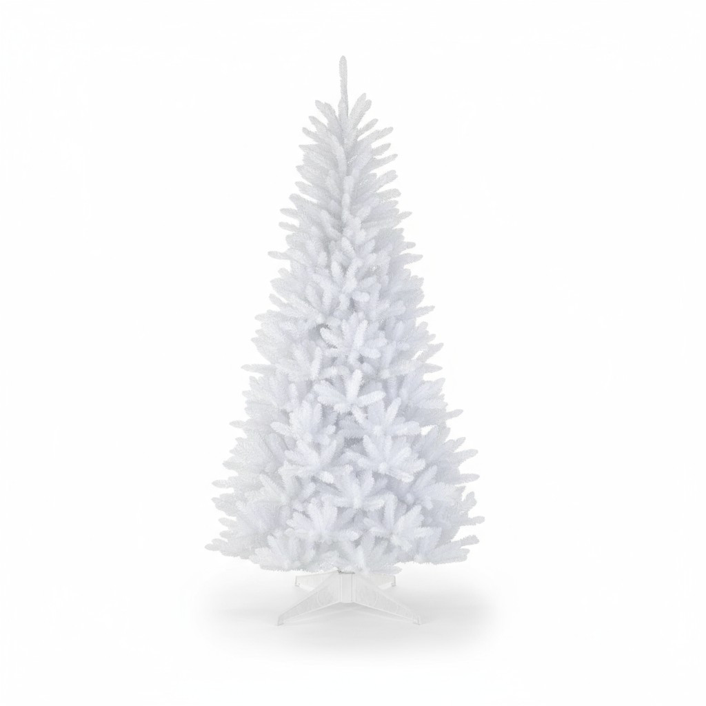 Brad artificial, pin alb, inaltime 200 cm, aspect premium, suport MultiMark GlobalProd