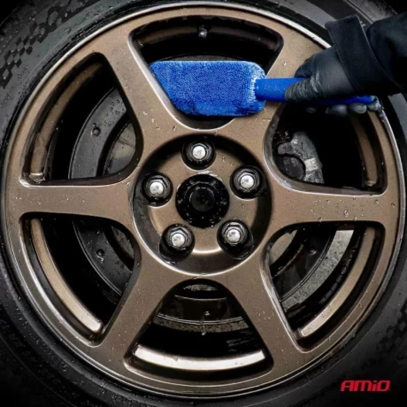 Perie spalat jante cu microfibra 5x6x28cm Amio Garage AutoRide