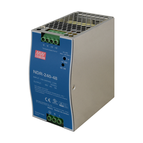 Sursa de alimentare in comutatie, 48V / 5A, sina DIN - MEAN WELL NDR-240-48 SafetyGuard Surveillance