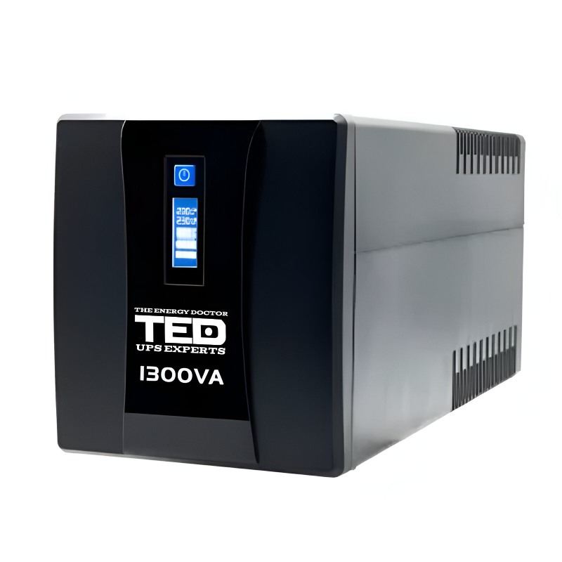 UPS TED Line Interactive 1300VA/750W, display LCD, 4x Schuko NewTechnology Media