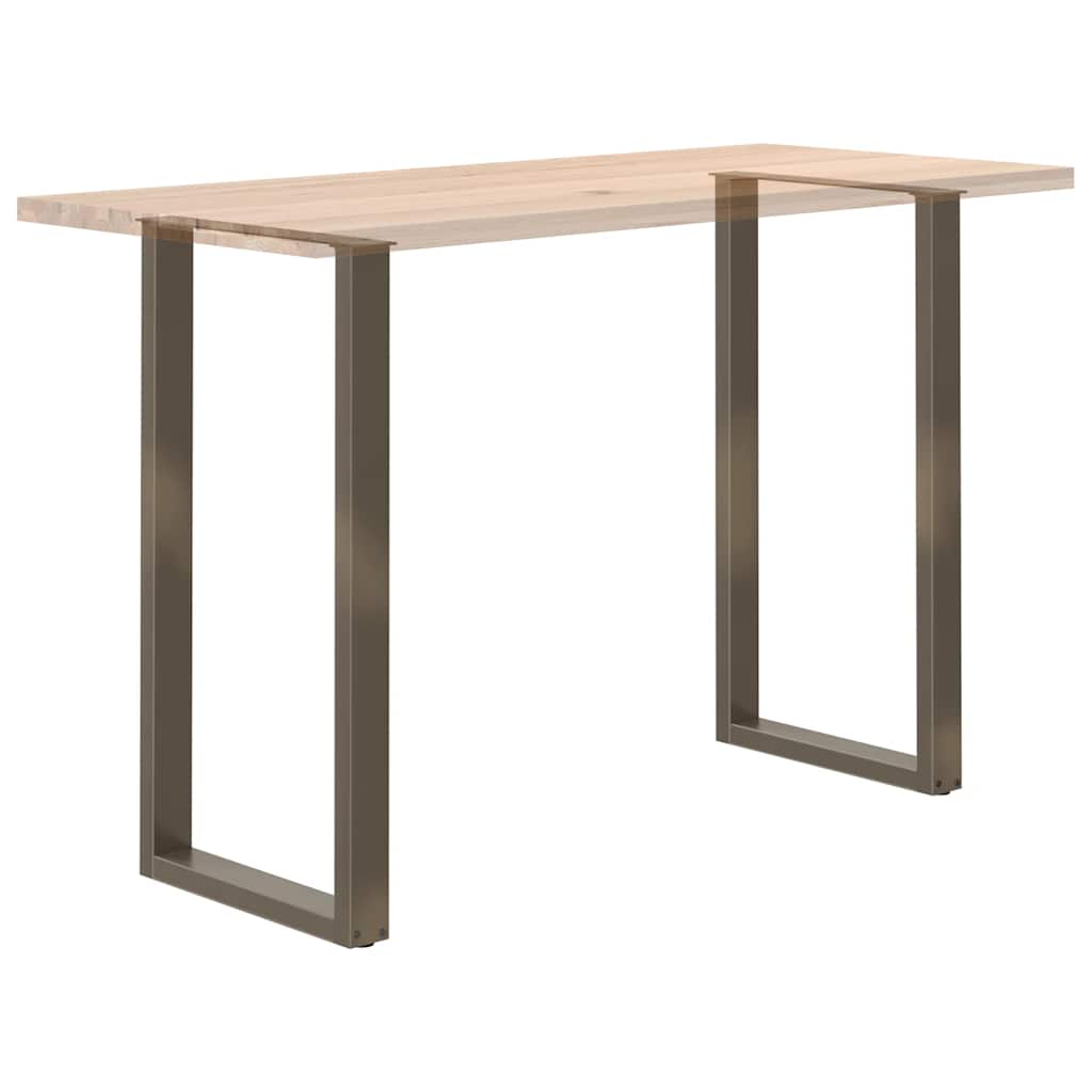 Picioare de masă de bar în formă de U, 2 buc., oțel natural, 60 x (110-111) cm GartenMobel Dekor