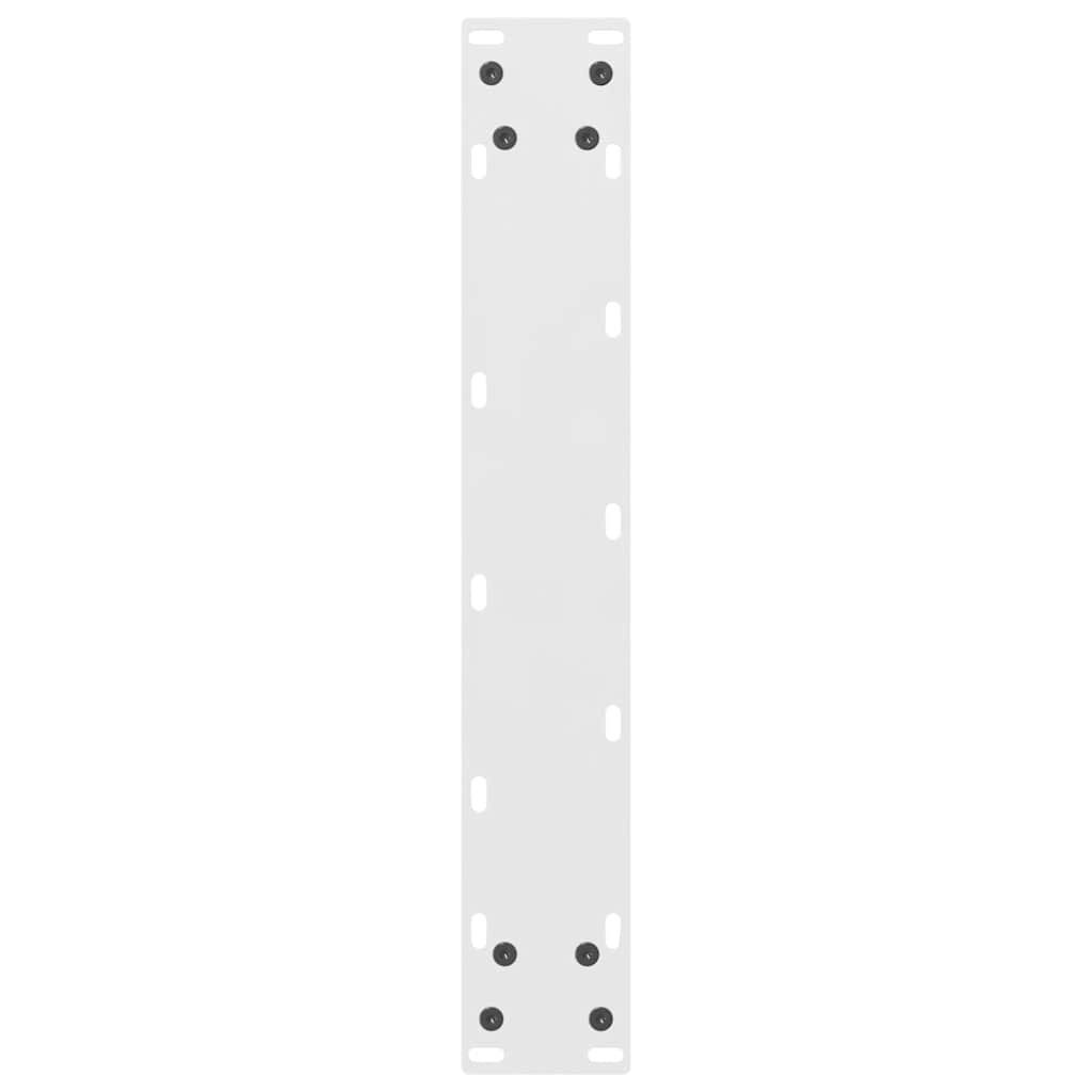 Picioare de masă de bar, albe, 2 buc., 40x(100-101) cm, oțel GartenMobel Dekor