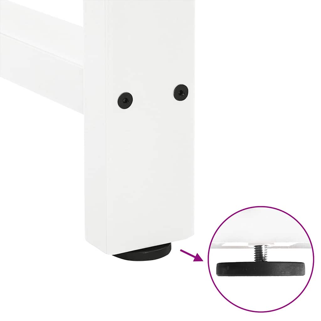 Picioare de masă de bar, albe, 2 buc., 40x(90-91) cm, oțel GartenMobel Dekor