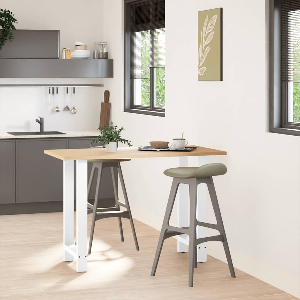 Picioare de masă de bar, albe, 2 buc., 50x(90-91) cm, oțel GartenMobel Dekor