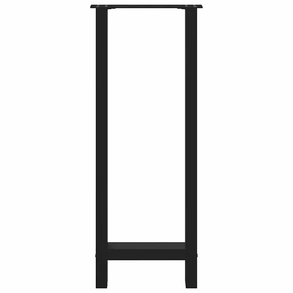 Picioare de masă de bar, negre, 2 buc., 40x(100-101) cm, oțel GartenMobel Dekor