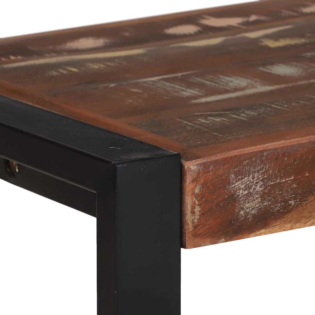 Bancă Multicolour 100 x 35 x 45 cm Lemn masiv recuperat GartenMobel Dekor