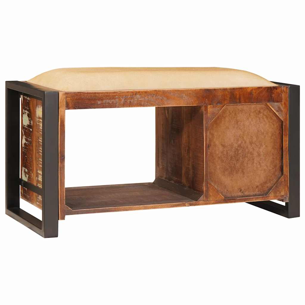 Bancă de depozitare cu sertar Multicolour Lemn masiv recuperat GartenMobel Dekor