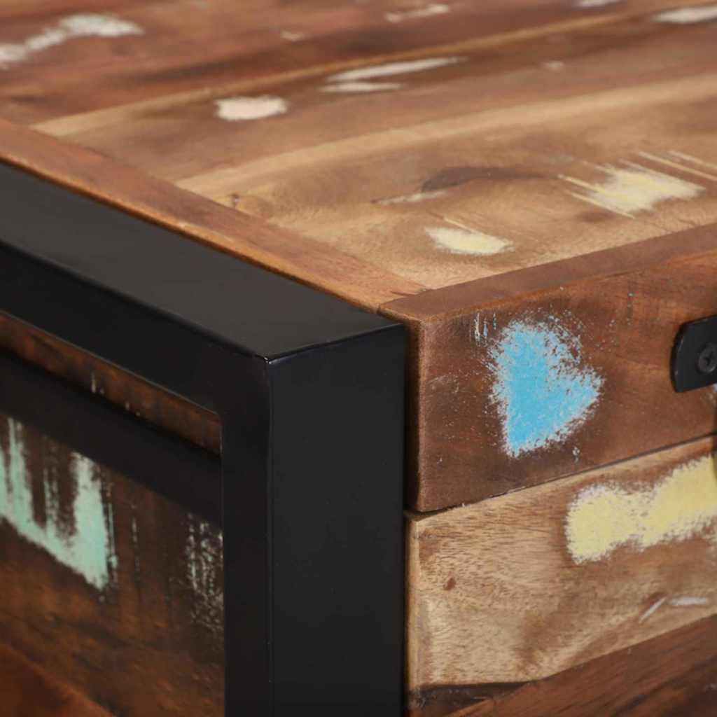 Cutie de Depozitare Multicolour Lemn masiv recuperat GartenMobel Dekor