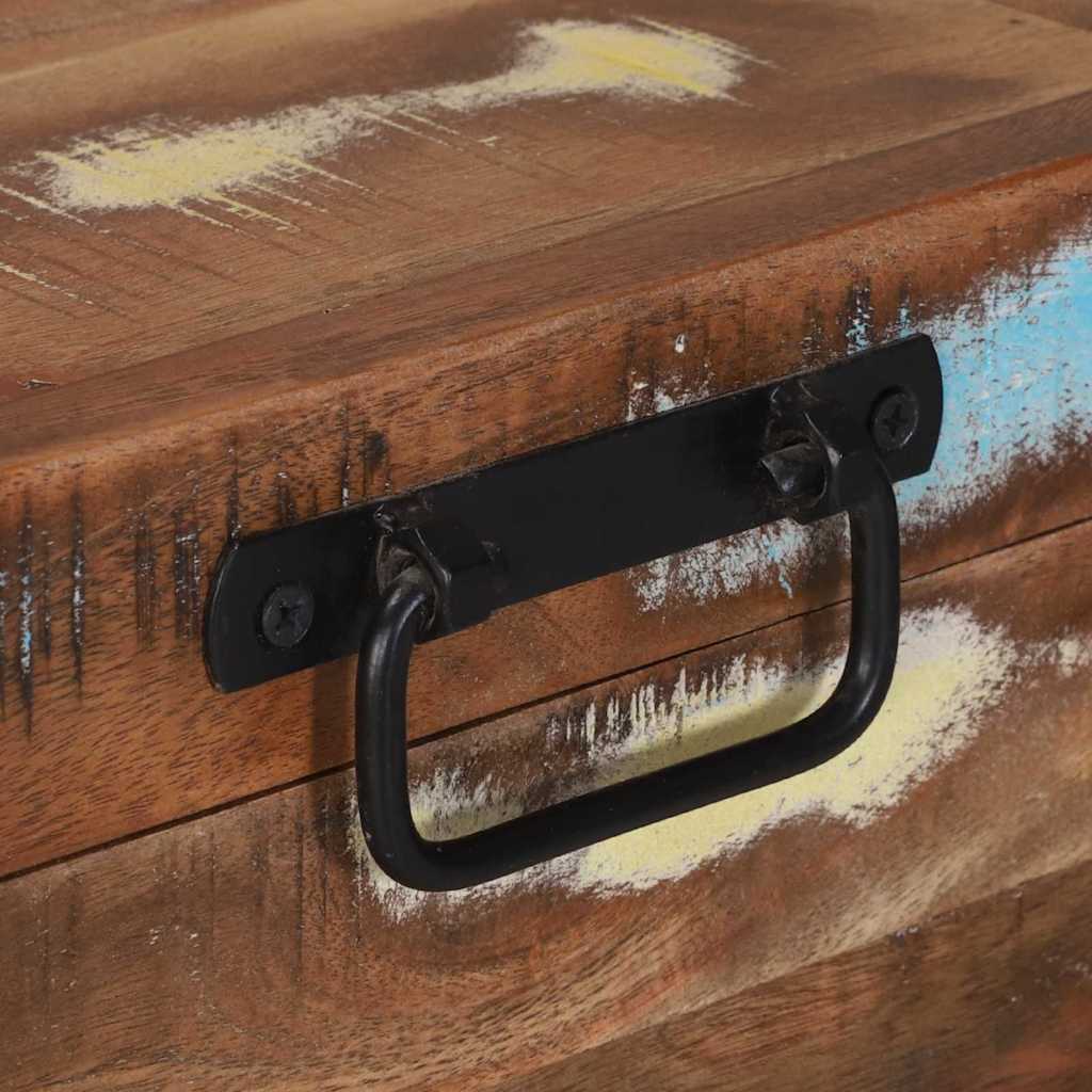 Cutie de Depozitare Multicolour Lemn masiv recuperat GartenMobel Dekor