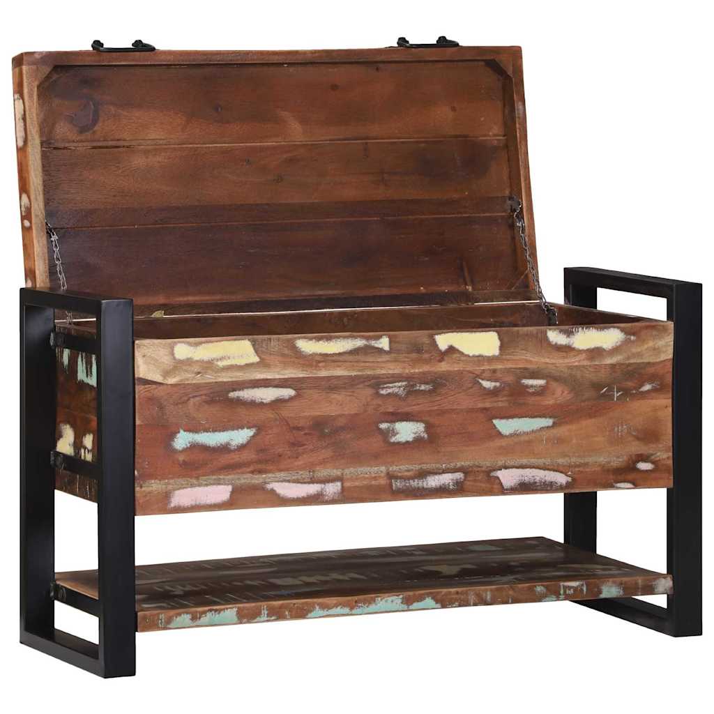 Cutie de Depozitare Multicolour Lemn masiv recuperat GartenMobel Dekor