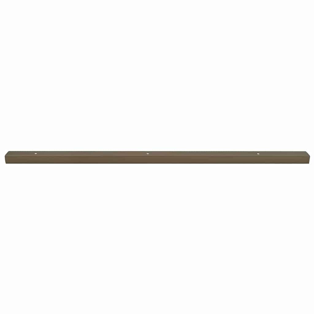 Profile pentru marginea treptelor 10 pcs Maro 67 cm Aluminiu GartenMobel Dekor