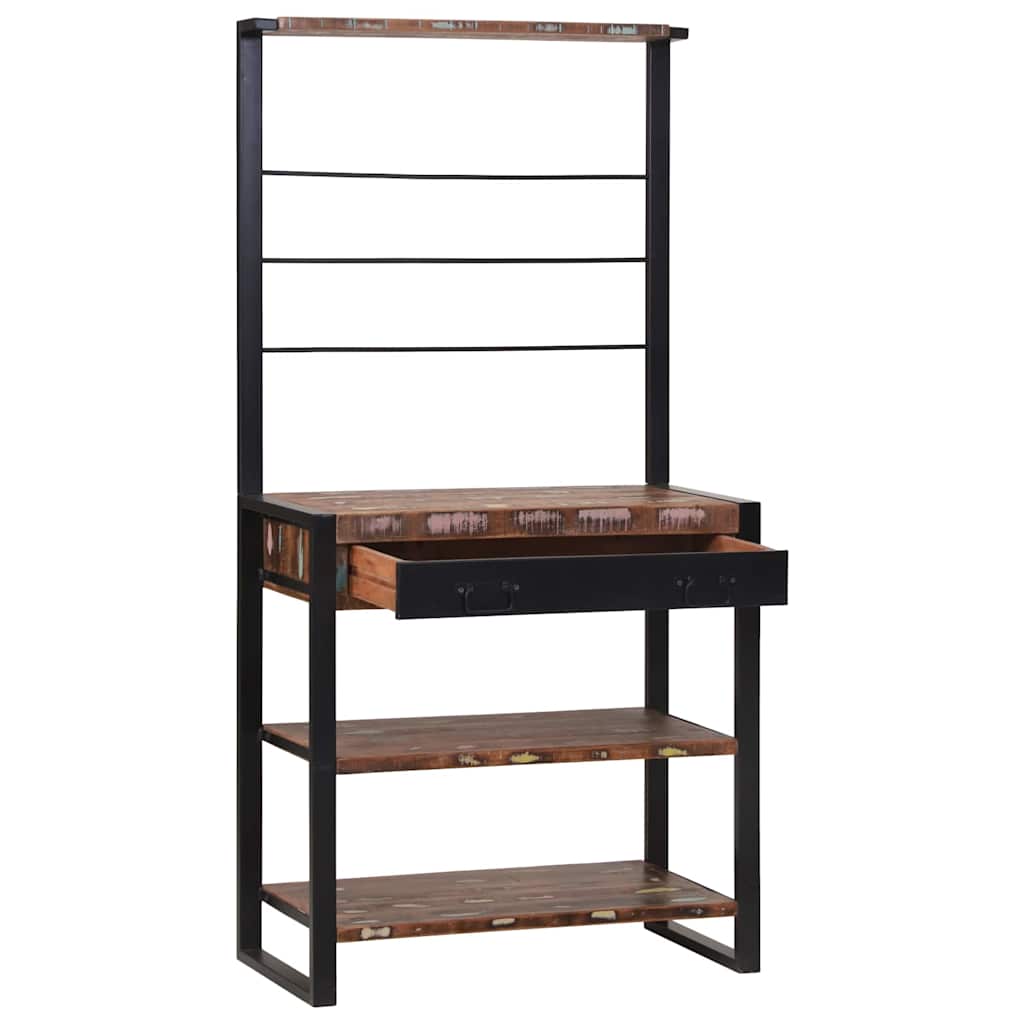 Raft de bucătărie Multicolour 80 x 40 x 160 cm GartenMobel Dekor