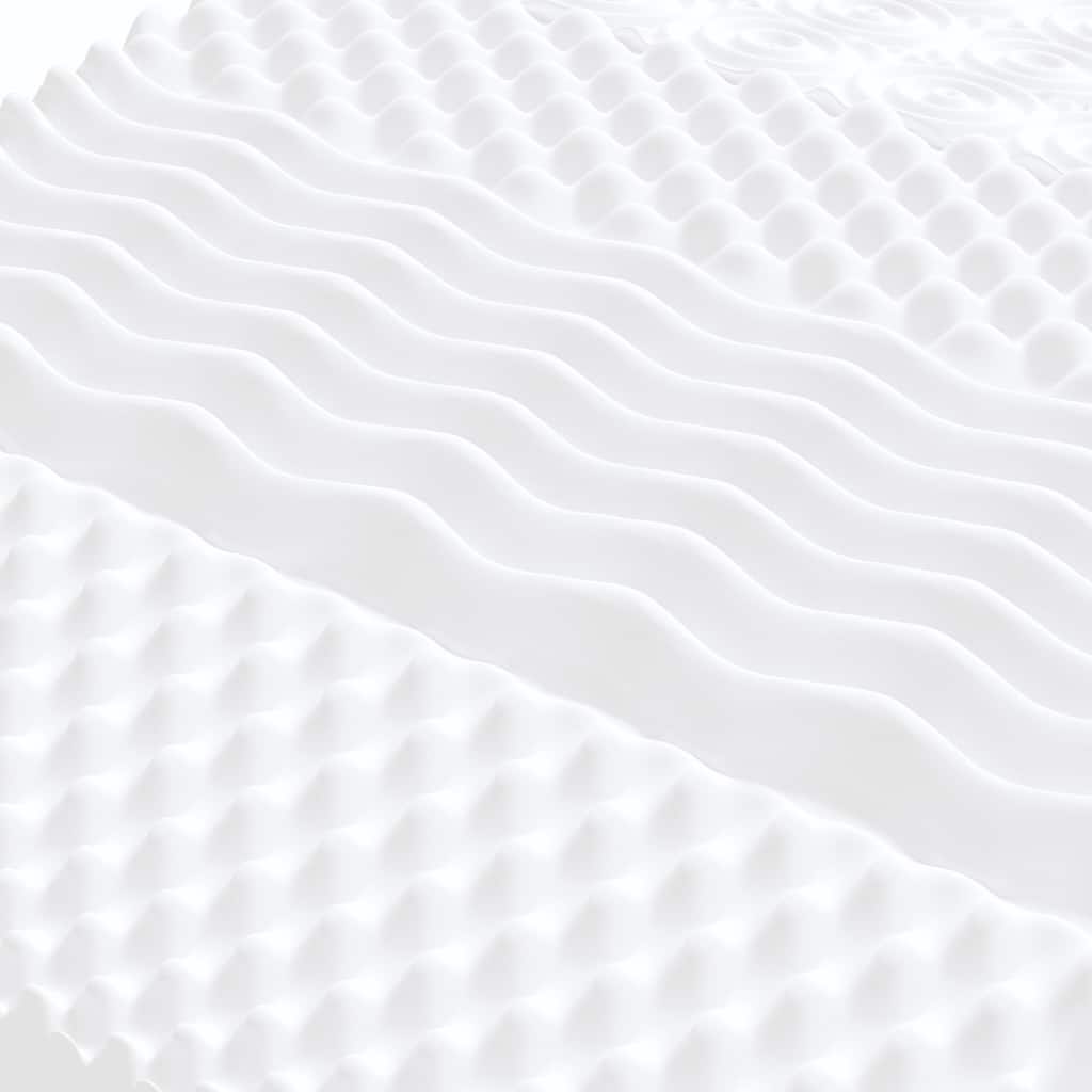 Saltea din spumă, alb, 140x210 cm, 7 zone, duritate 20 ILD GartenMobel Dekor