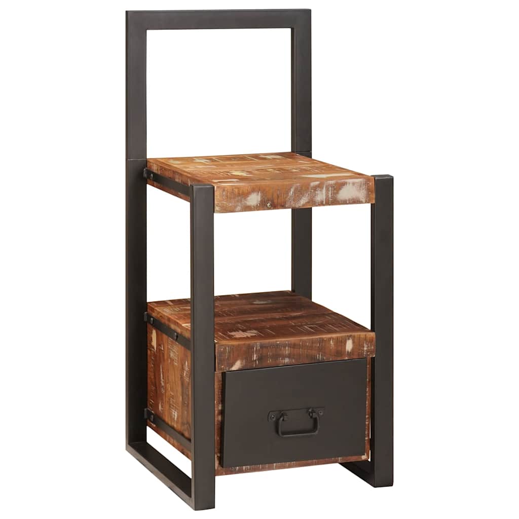 Suport pentru Haine cu sertar Multicolour Lemn masiv recuperat GartenMobel Dekor