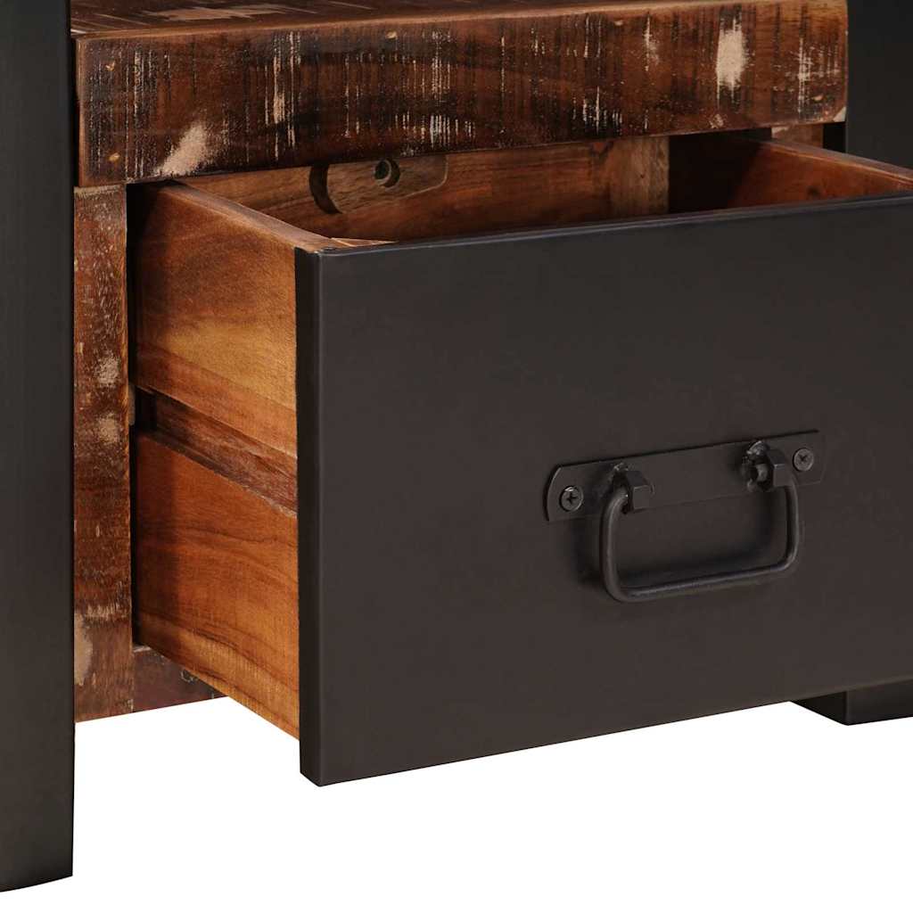 Suport pentru Haine cu sertar Multicolour Lemn masiv recuperat GartenMobel Dekor