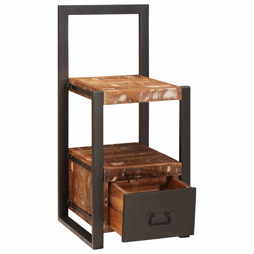 Suport pentru Haine cu sertar Multicolour Lemn masiv recuperat GartenMobel Dekor