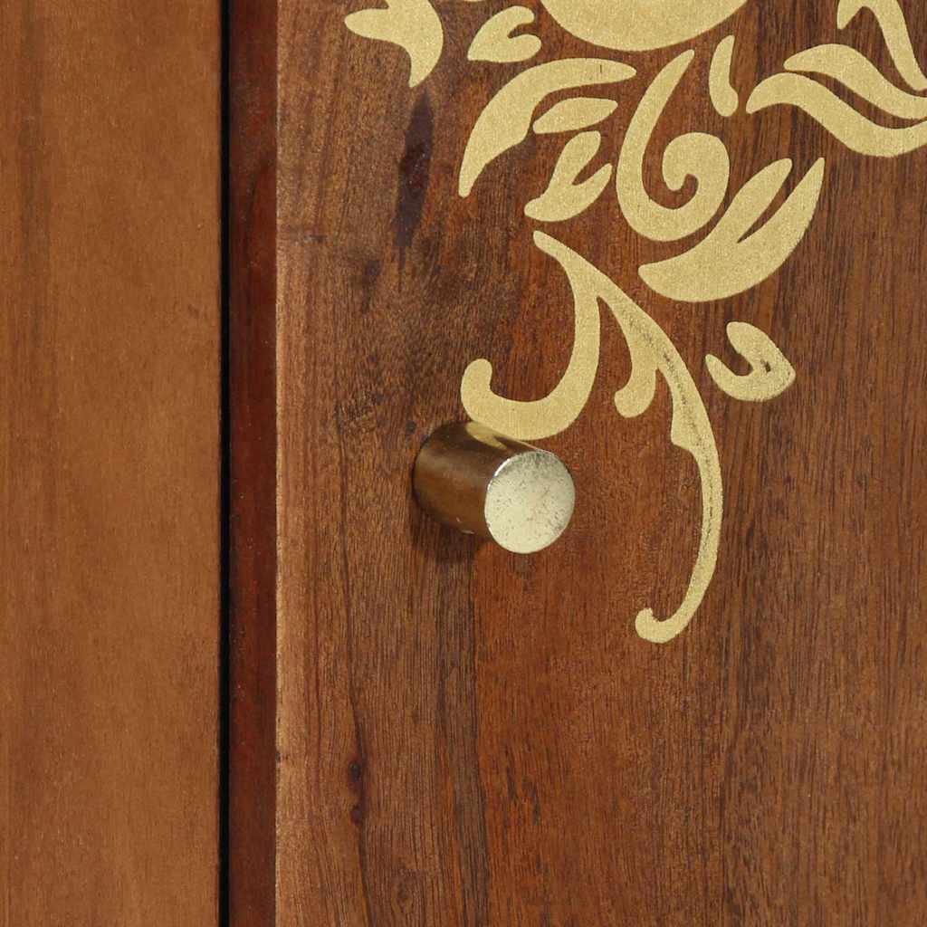 Bufet cu raft cu ușă Maro 40 x 33.5 x 75 cm Lemn masiv de mango GartenMobel Dekor