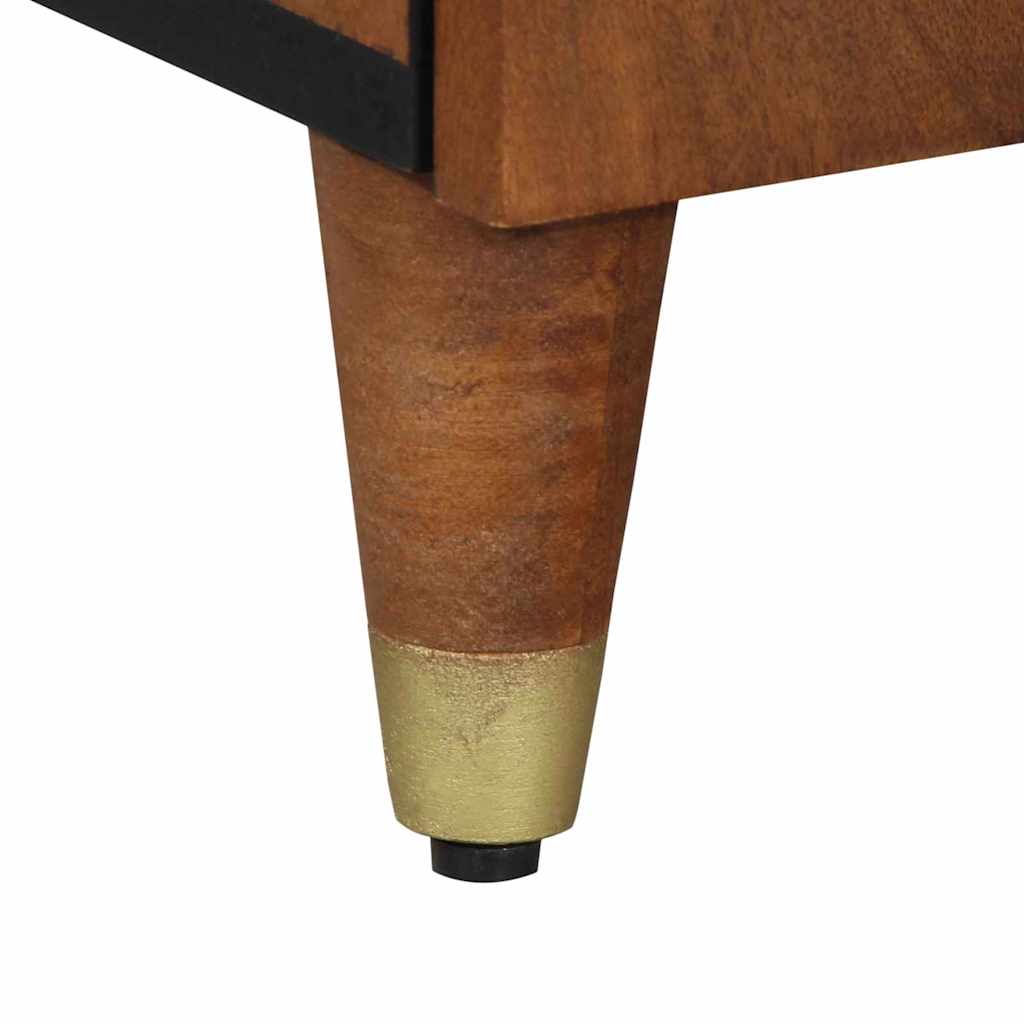 Bufet cu raft cu ușă Maro 40 x 33.5 x 75 cm Lemn masiv de mango GartenMobel Dekor