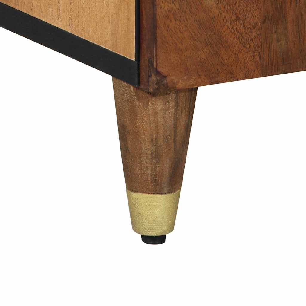 Bufet cu raft cu ușă Maro 60 x 33.5 x 75 cm Lemn masiv de mango GartenMobel Dekor