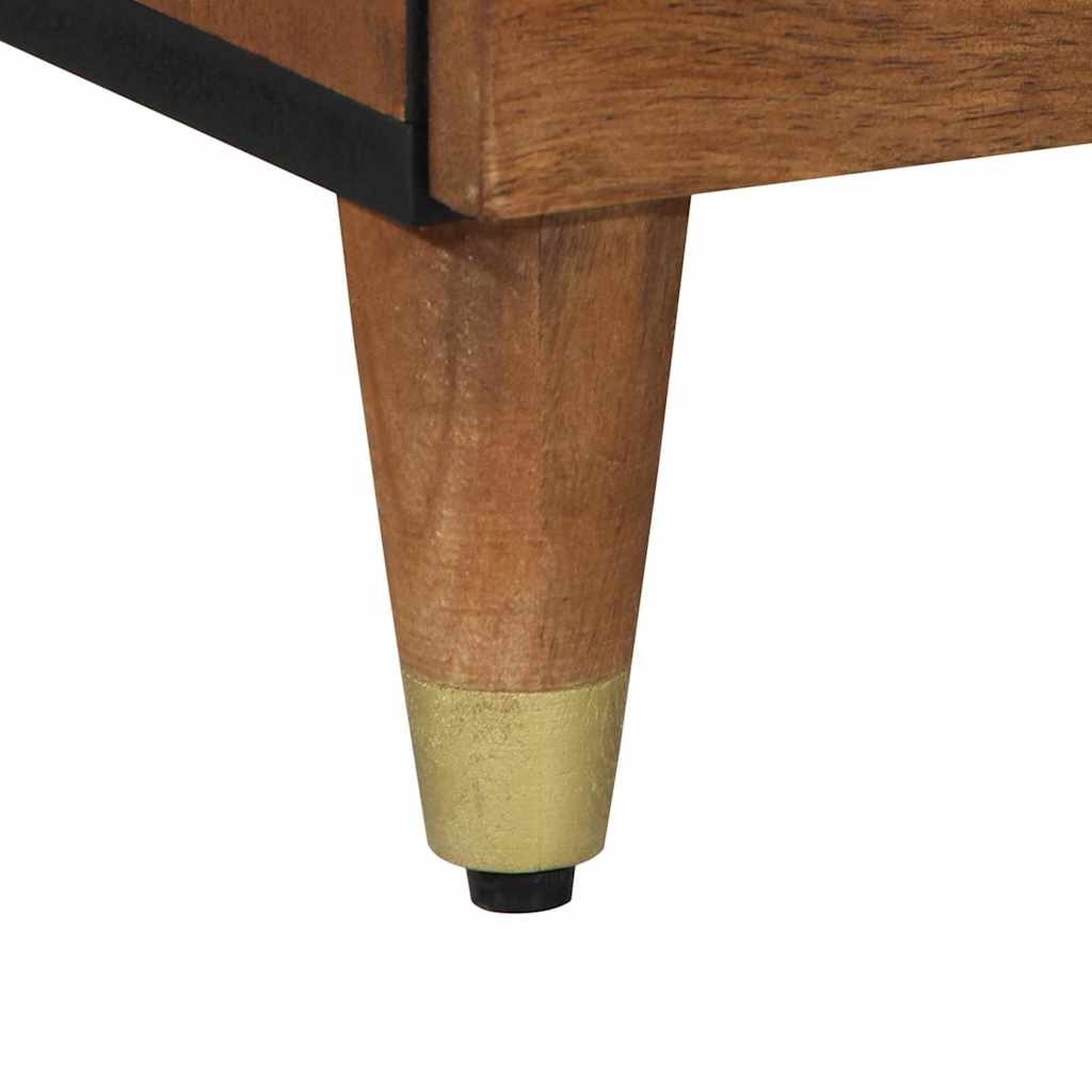 Bufet cu raft cu ușă Maro 80 x 33.5 x 75 cm Lemn masiv de mango GartenMobel Dekor