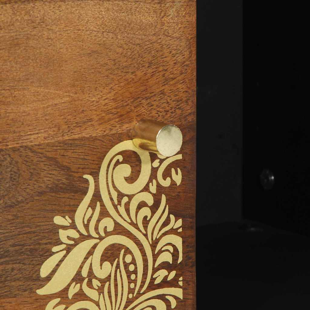 Bufet cu raft cu ușă Maro 80 x 33.5 x 75 cm Lemn masiv de mango GartenMobel Dekor