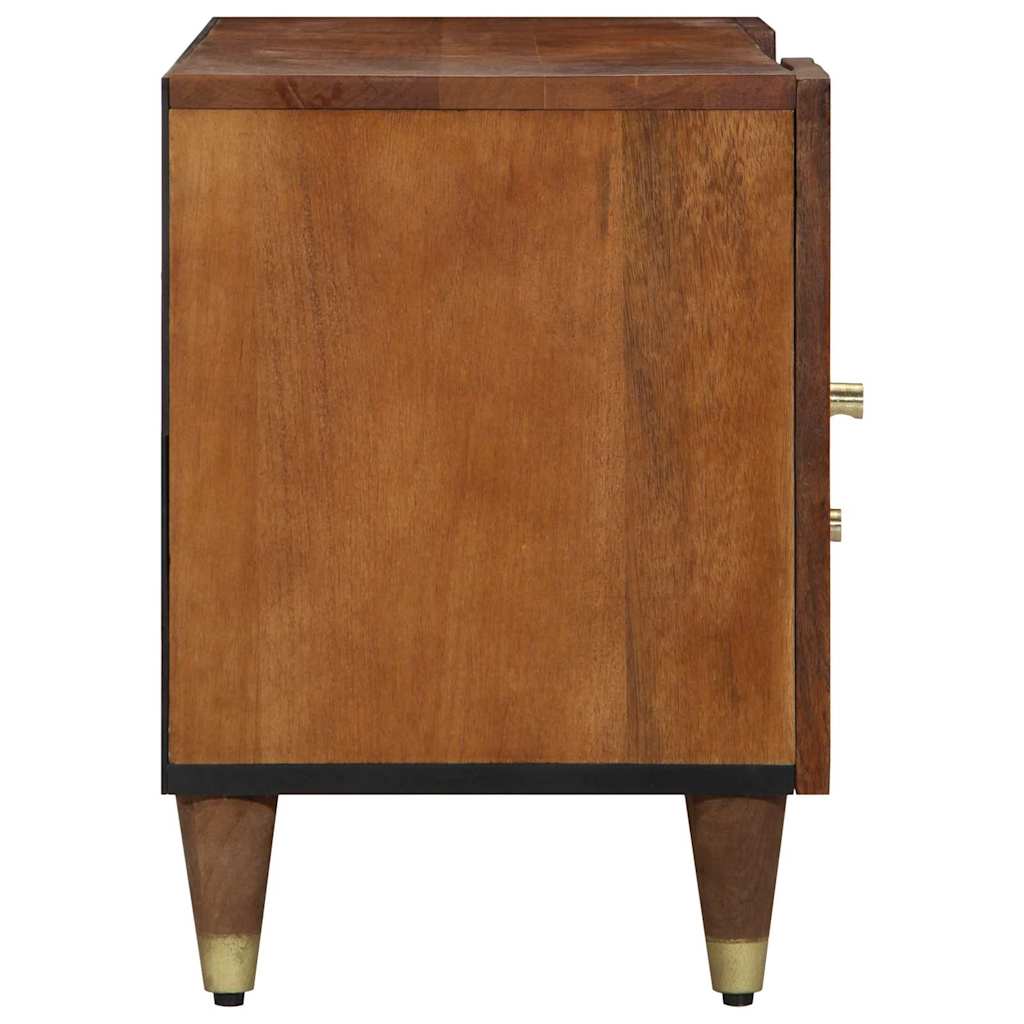 Cabinet TV cu raft Maro 105 x 33.5 x 46 cm Lemn masiv de mango GartenMobel Dekor