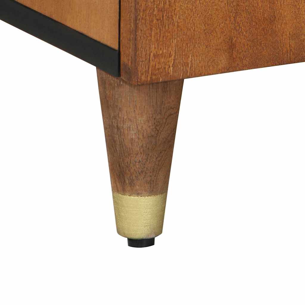 Cabinet TV cu raft Maro 105 x 33.5 x 46 cm Lemn masiv de mango GartenMobel Dekor