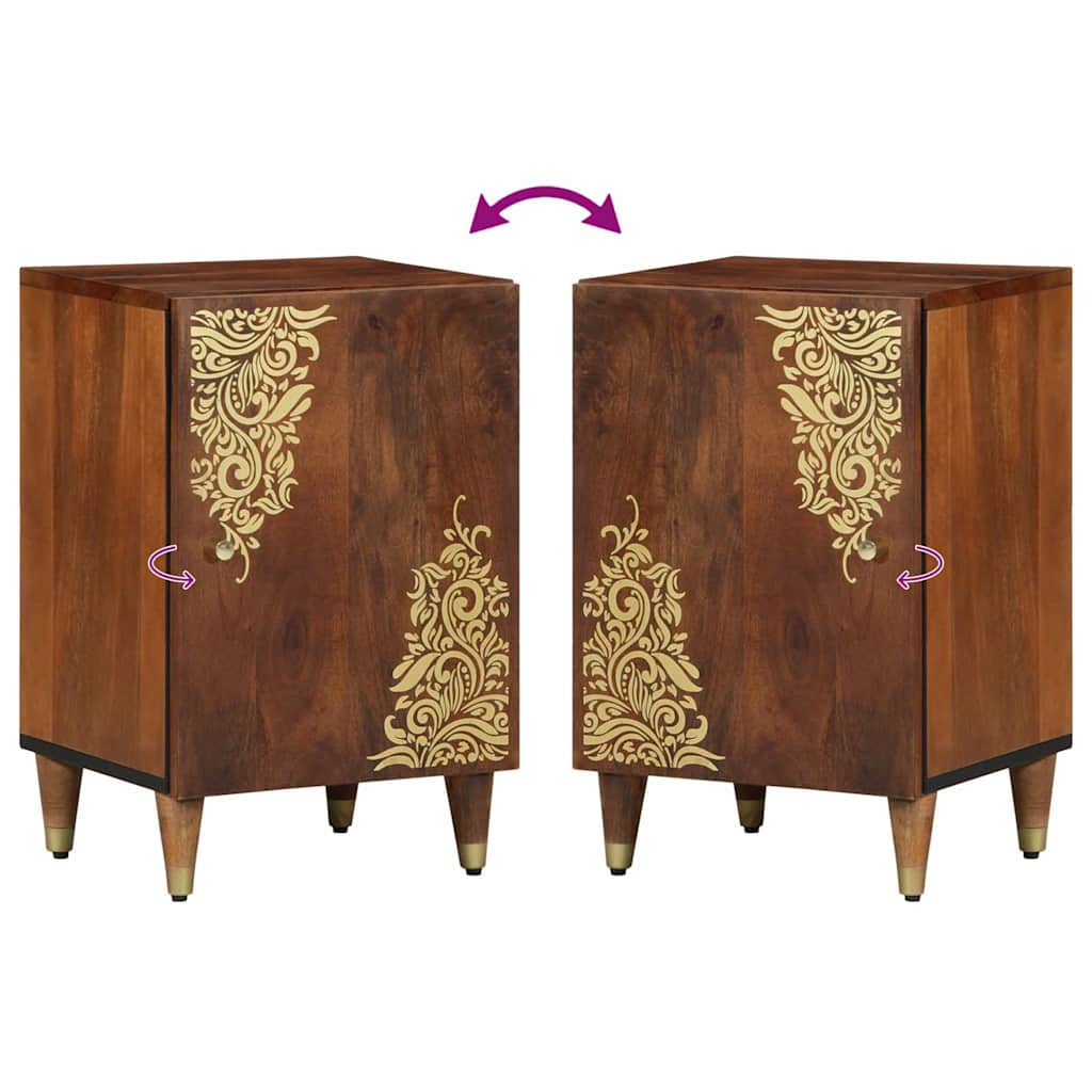 Dulap de Baie maro miere 38 x 33 x 58 cm Lemn masiv de mango GartenMobel Dekor