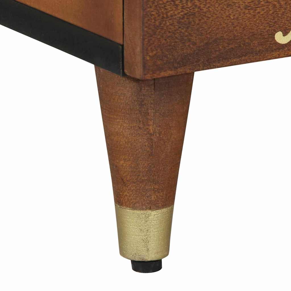 Dulap de noapte 2 pcs maro miere 40 x 33 x 46 cm GartenMobel Dekor