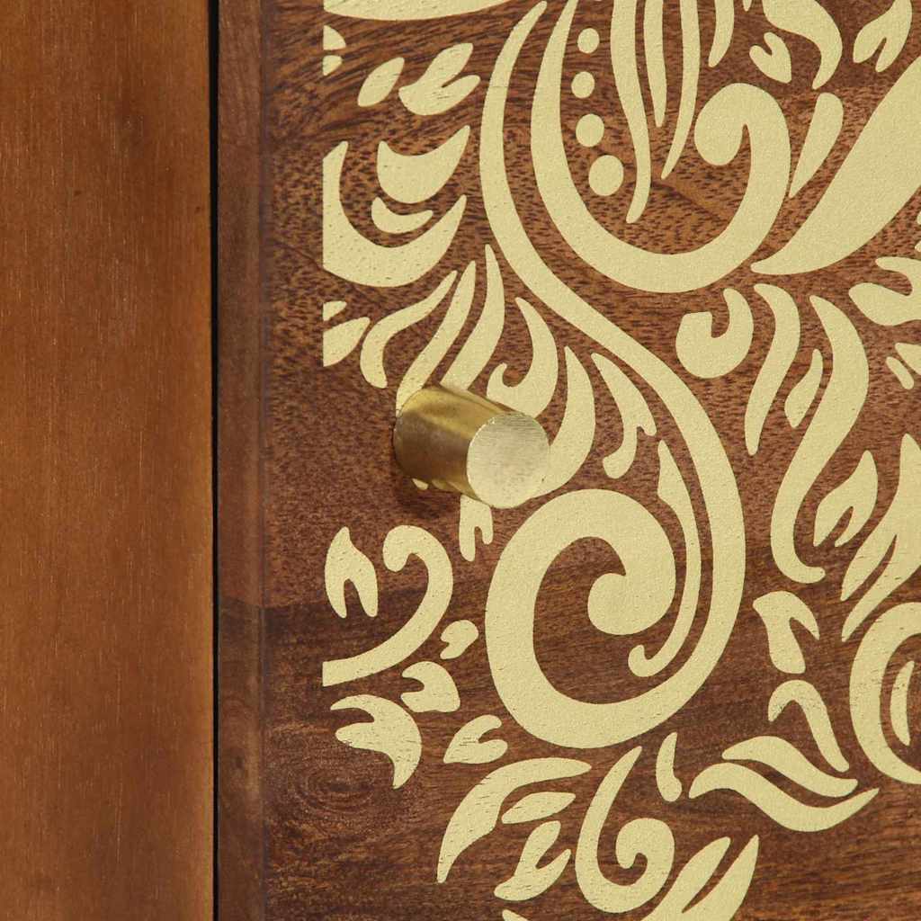 Dulap de noapte 2 pcs maro miere 40 x 33 x 46 cm GartenMobel Dekor