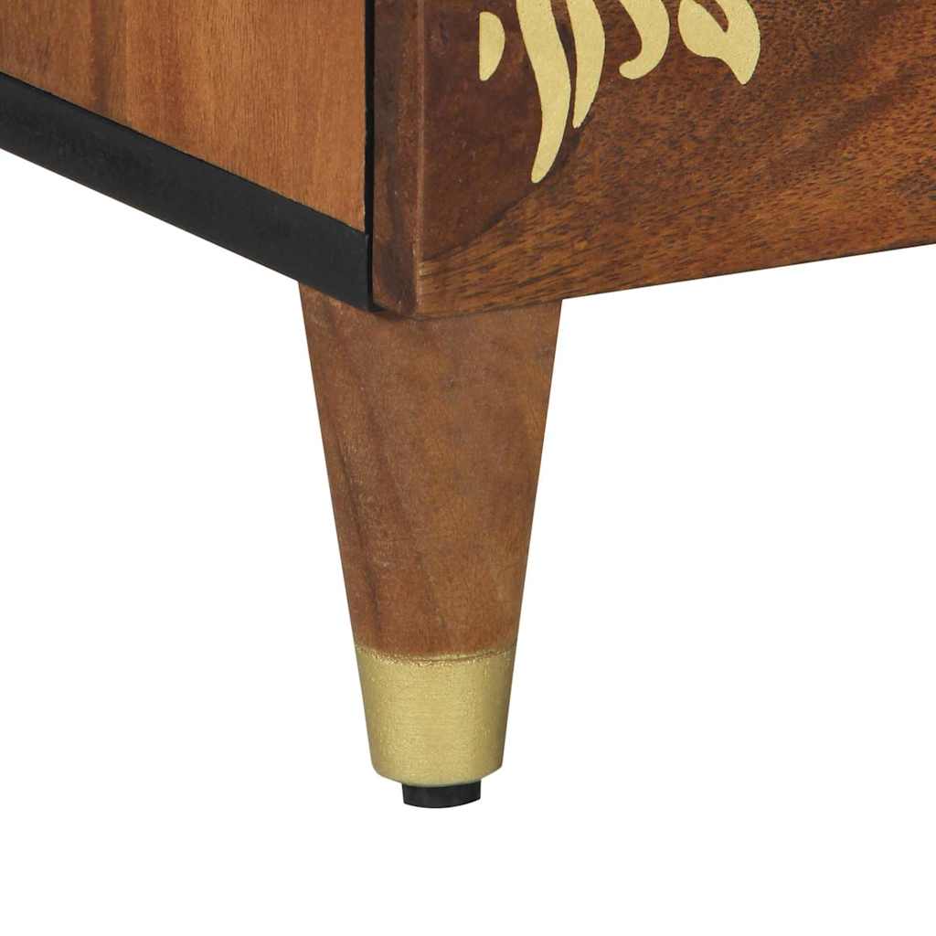 Dulap de noapte maro miere 50 x 33 x 62 cm Lemn masiv de mango GartenMobel Dekor