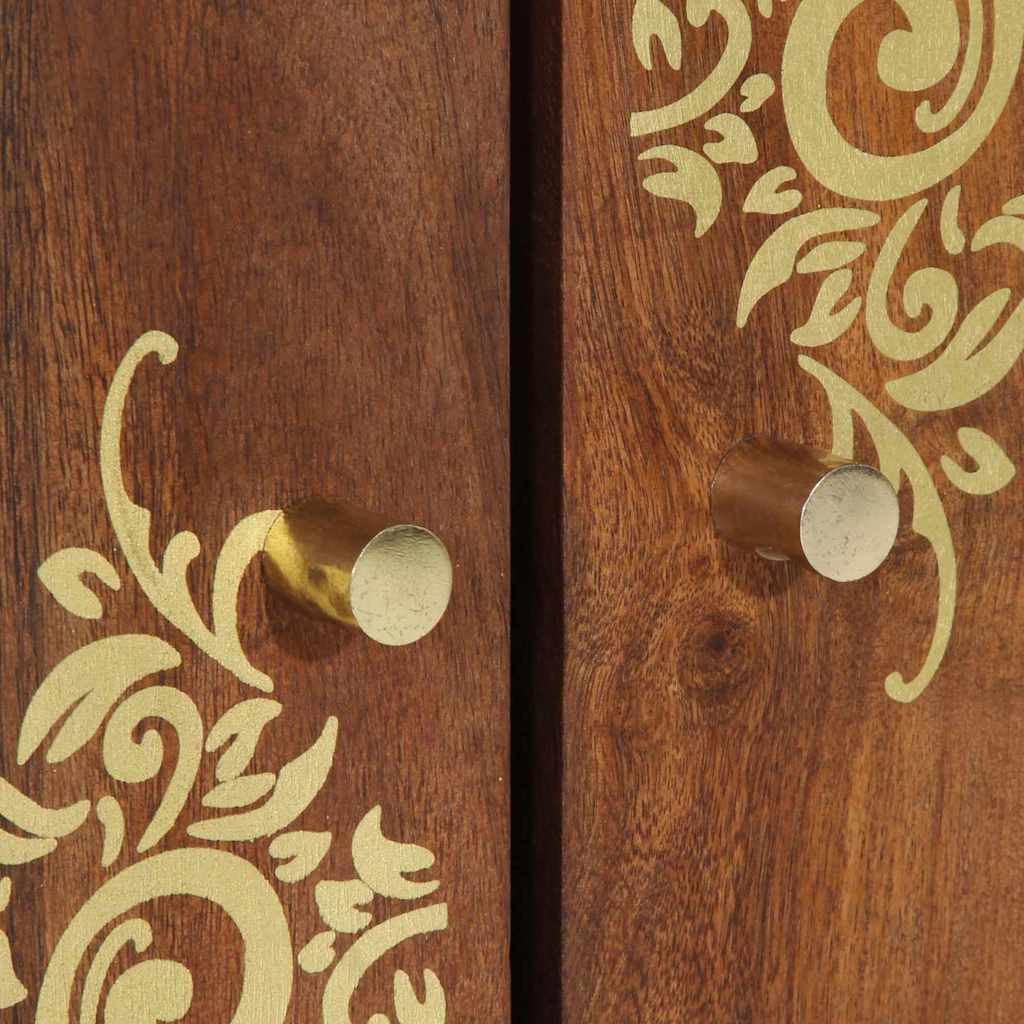 Dulap pentru chiuvetă de baie cu ușă maro miere 62 x 33 x 58 cm GartenMobel Dekor